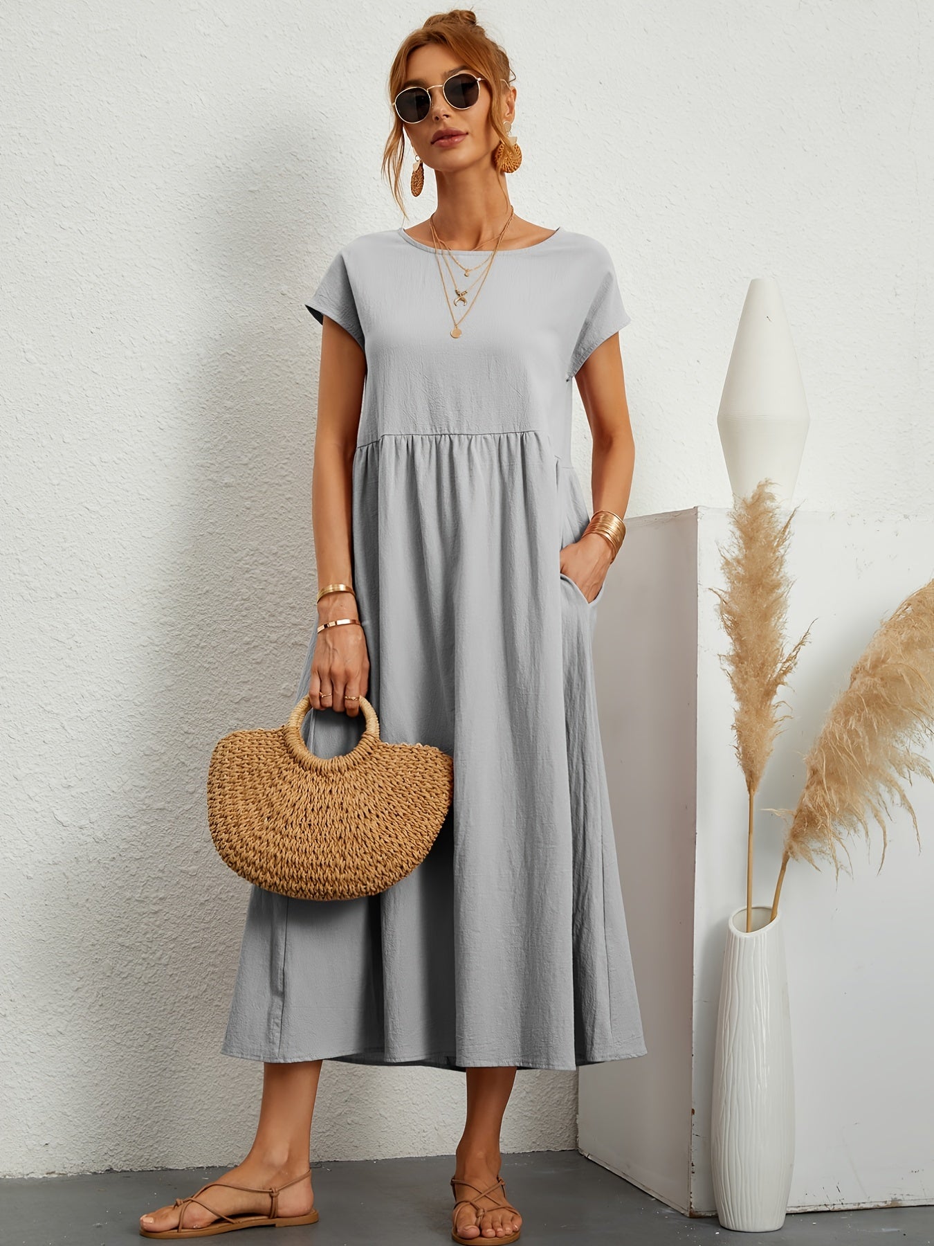 Mira – Casual Summer Dress with Loose Pockets