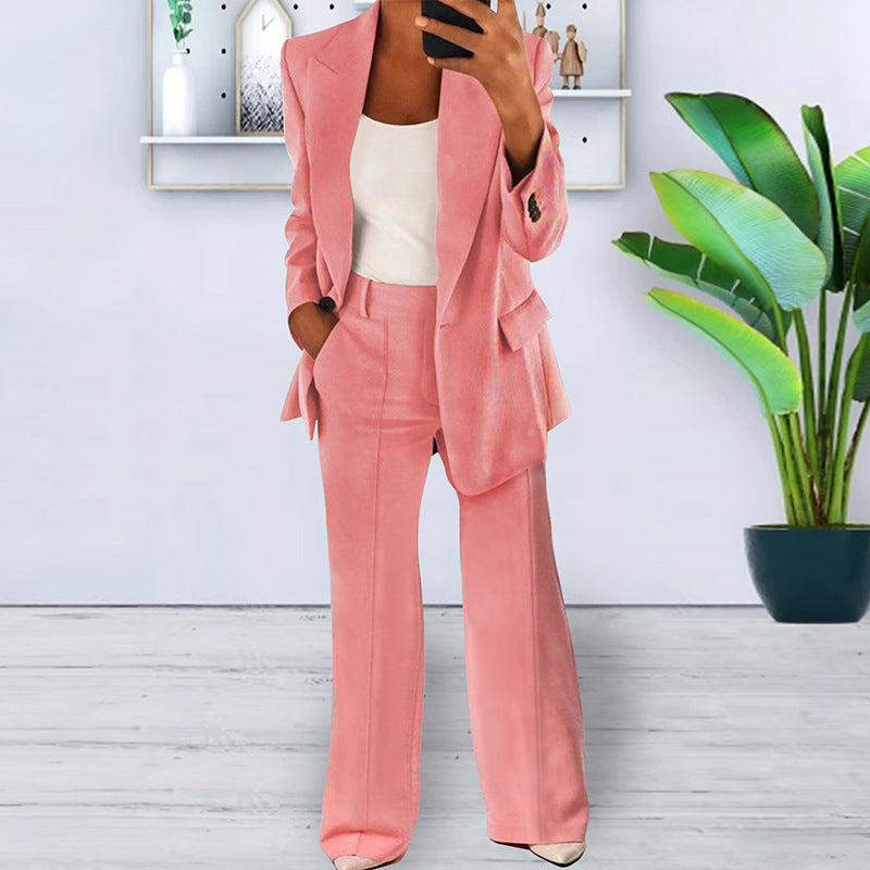 Michelle – Slim-Fit Cardigan Suit Jacket