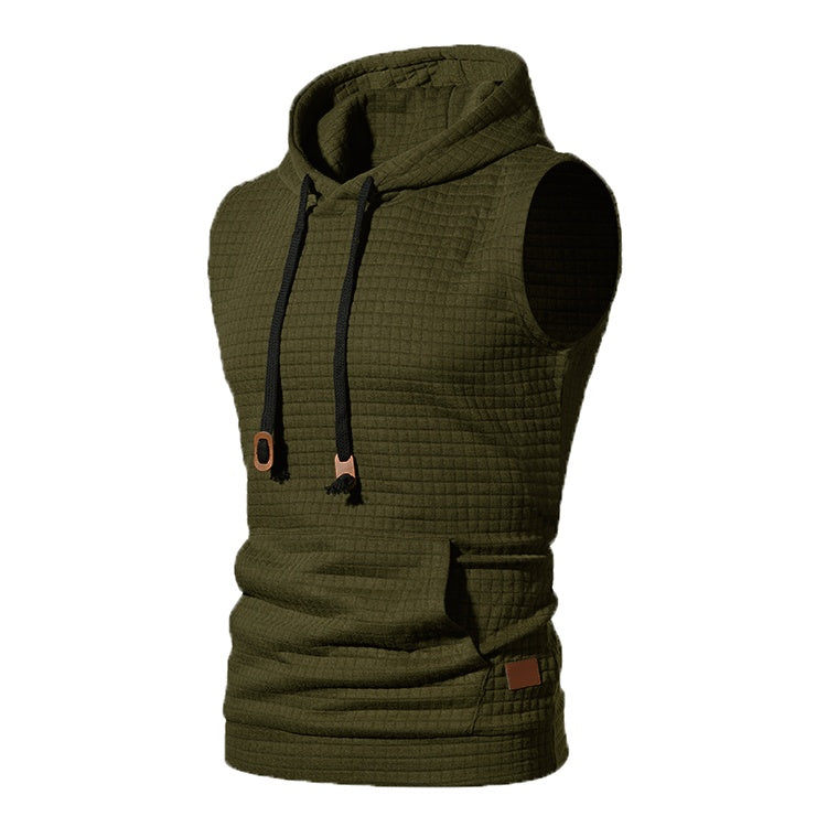 Malcolm – Men's Sleeveless Knitted Hoodie