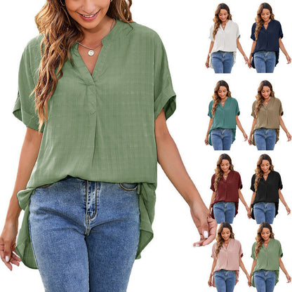 Charlotte – Casual V-neck Pullover Shirt