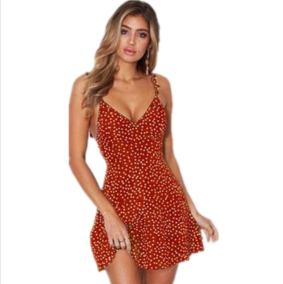 Joy – Women's Polka-dot Strappy Sundress