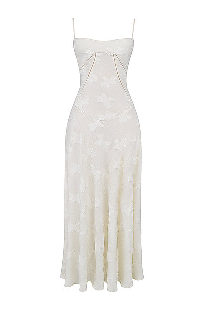 Adira - Maxi Dress with Floral Lace Back