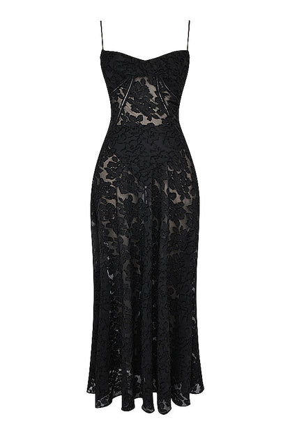 Kayla - Maxi dress with floral lace