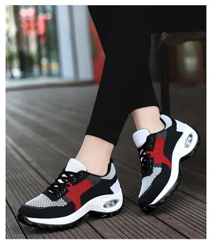 Arabella - Breathable Lace-Up Platform Sport Shoes for Women