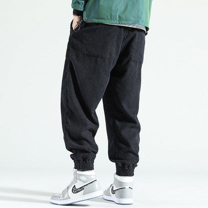 Isaac – Autumn and Winter Corduroy Ankle-Tied Pants