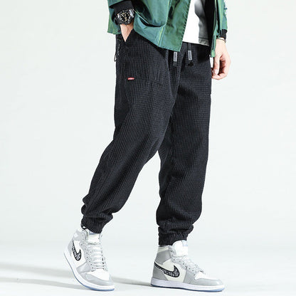 Isaac – Autumn and Winter Corduroy Ankle-Tied Pants