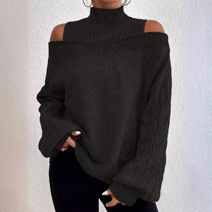 Vanessa – Off-the-Shoulder Lantern Sleeve Sweater