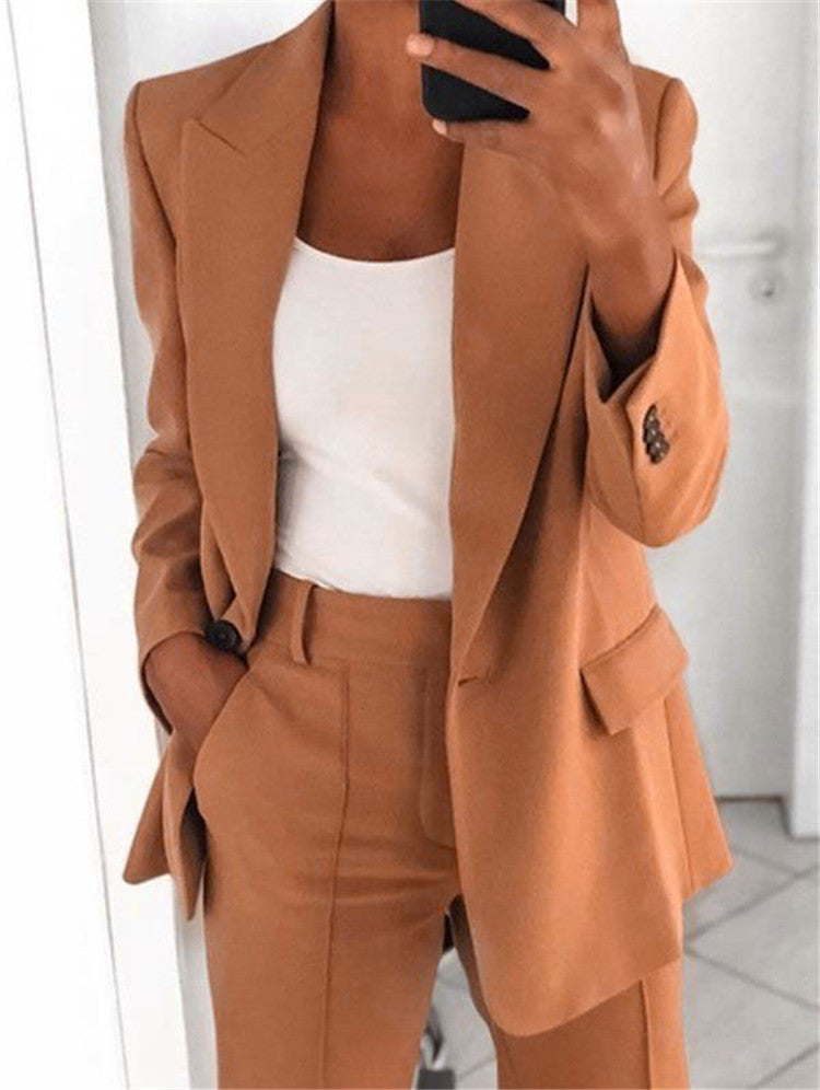 Jade – Slim-fit Cardigan Suit Jacket