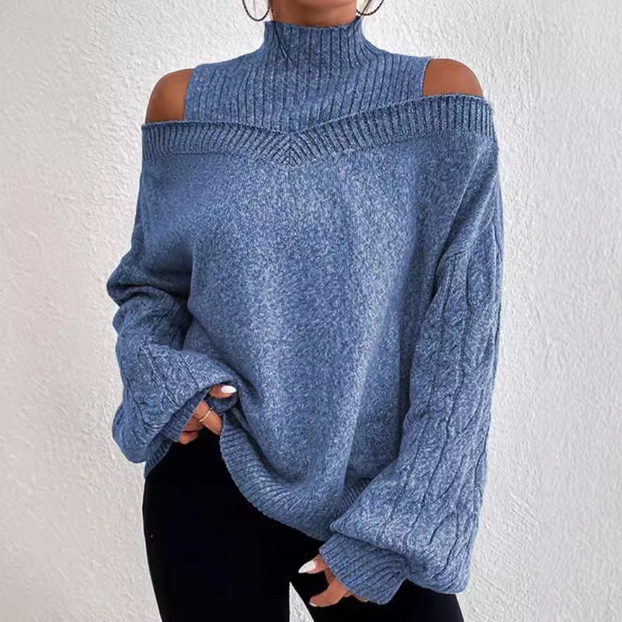 Vanessa – Off-the-Shoulder Lantern Sleeve Sweater