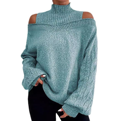 Vanessa – Off-the-Shoulder Lantern Sleeve Sweater