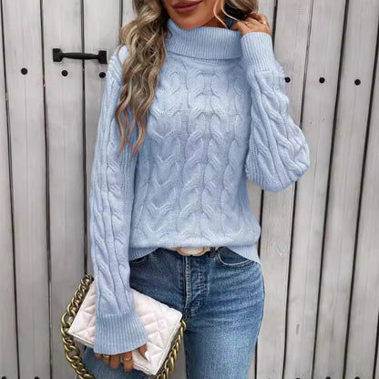 Betty – Cable-knit Turtleneck Sweater