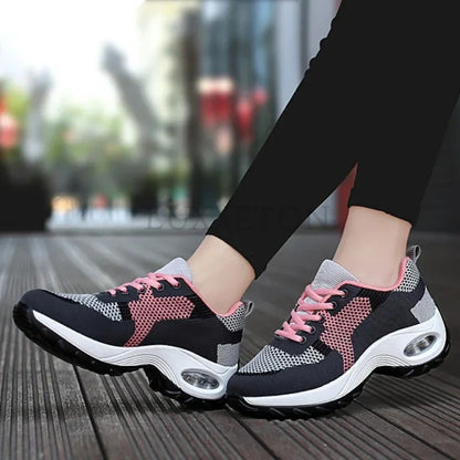 Arabella - Breathable Lace-Up Platform Sport Shoes for Women