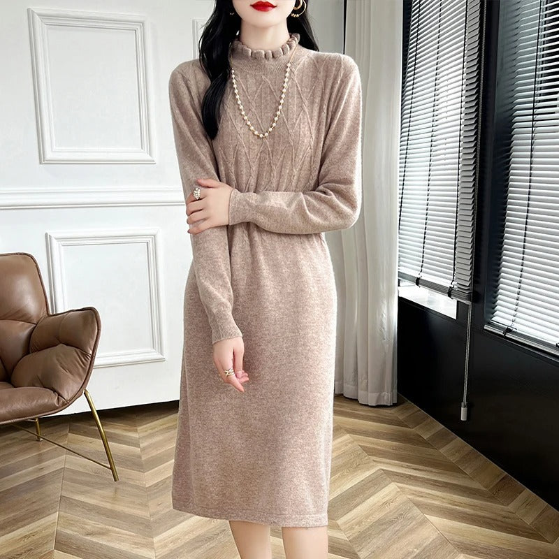 Gwendolyn - Cozy Knit Sweater Dress for Women