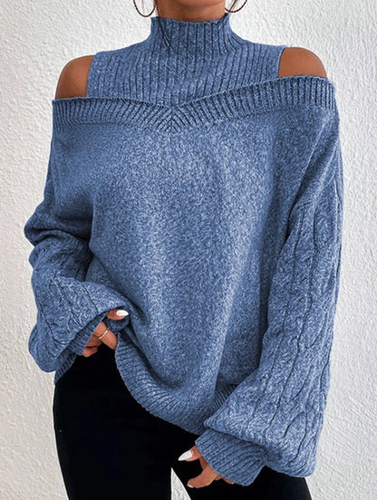 Vanessa – Off-the-Shoulder Lantern Sleeve Sweater