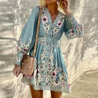 Lily – Women's Loose Boho Print Dress