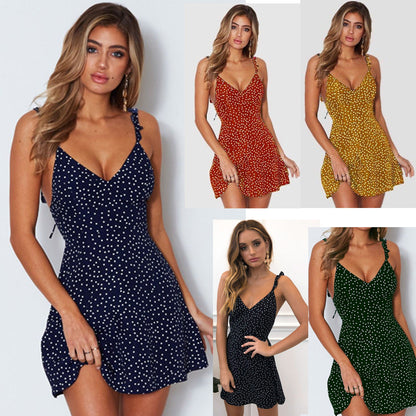 Joy – Women's Polka-dot Strappy Sundress