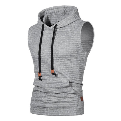 Malcolm – Men's Sleeveless Knitted Hoodie