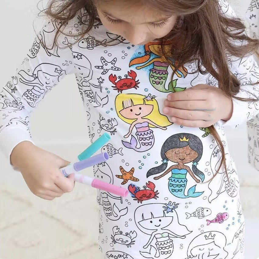 Rachel – Children's DIY Hand-painted Graffiti Pajamas Suit