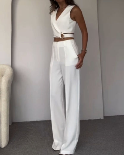 Birgit - Crop top and long pants