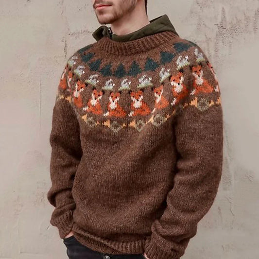 Noah – Men's Vintage Sweater with Rivets