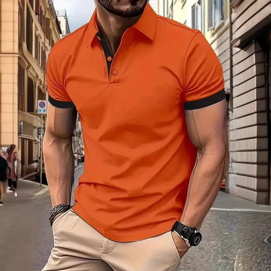 Wesley – 3D Solid Color Short Sleeve Polo