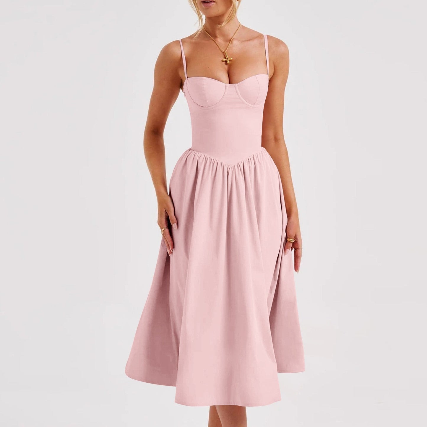 Joanne – French Retro Long Dress Court Style