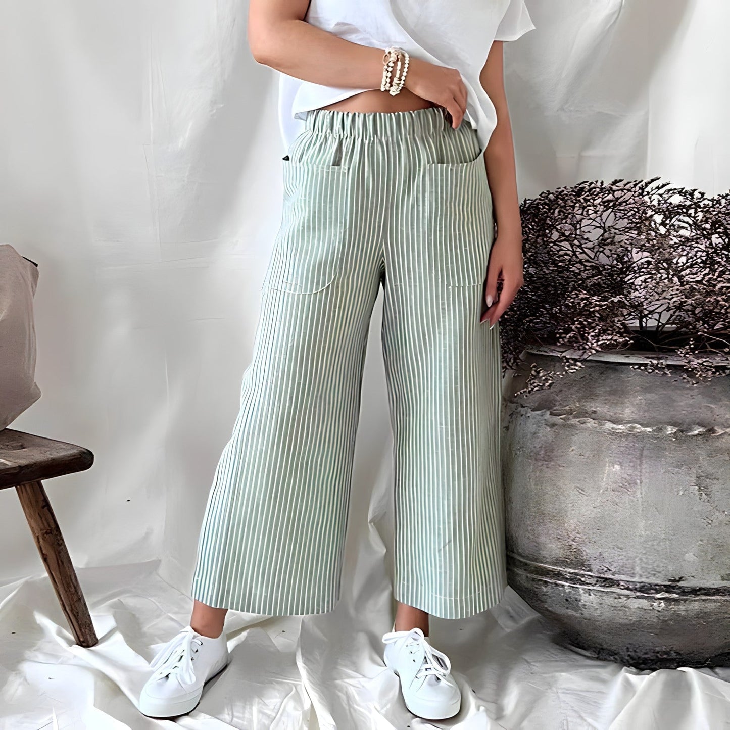 Thisbe - Striped Pants