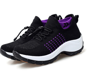 Donna – Large Size High Elastic Flying Woven Breathable Sports Shoes