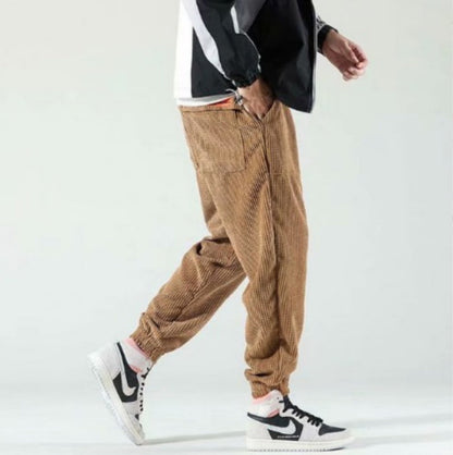 Isaac – Autumn and Winter Corduroy Ankle-Tied Pants