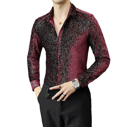 Vincent – Slim Fit Glossy Shirt for Men