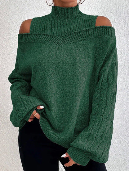 Vanessa – Off-the-Shoulder Lantern Sleeve Sweater