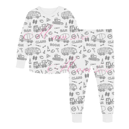 Rachel – Children's DIY Hand-painted Graffiti Pajamas Suit