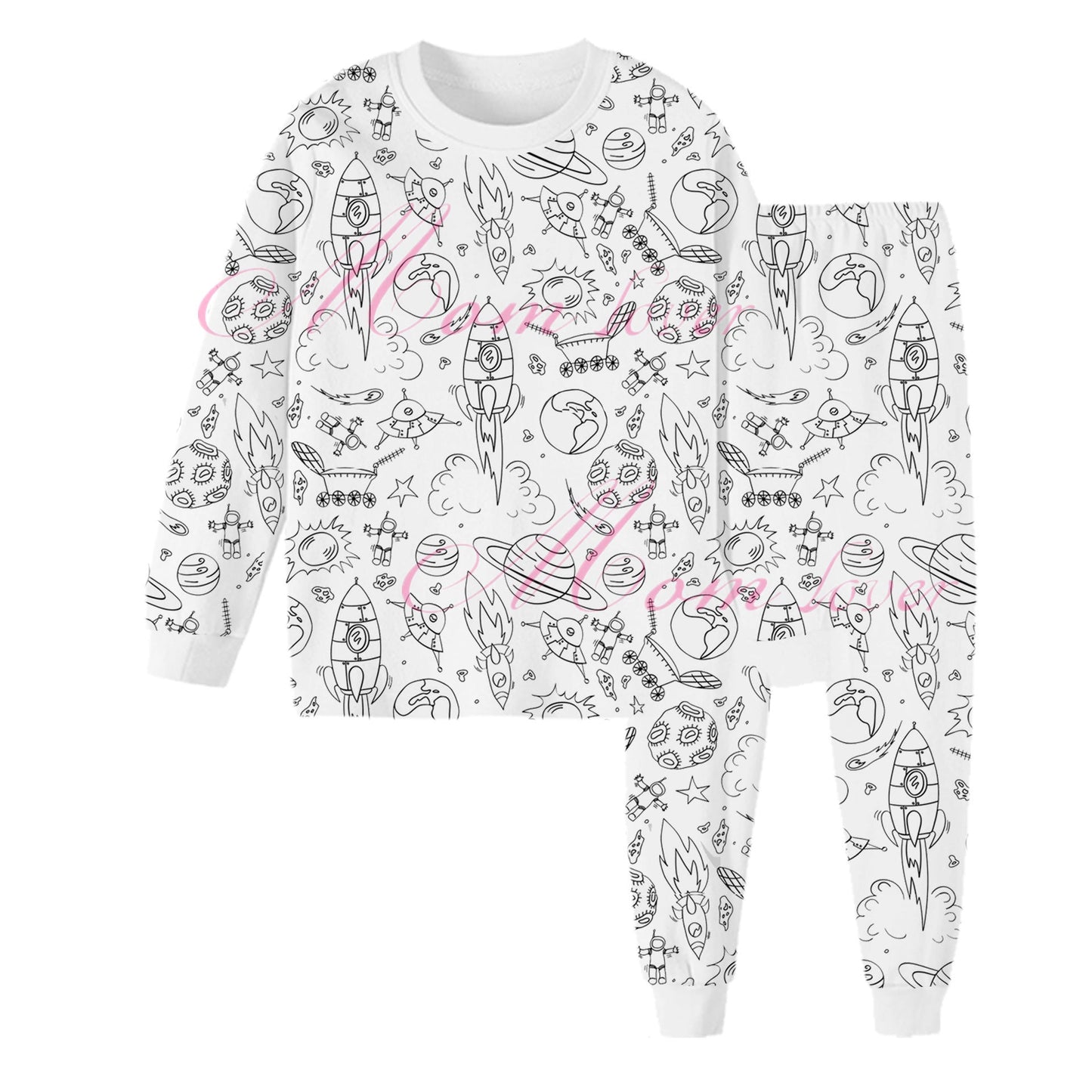 Rachel – Children's DIY Hand-painted Graffiti Pajamas Suit