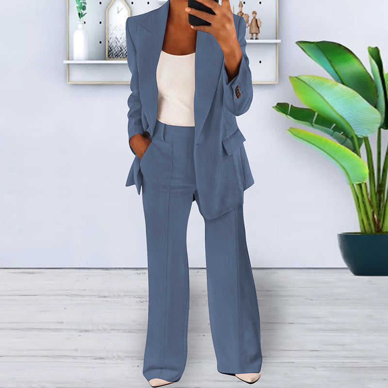 Michelle – Slim-Fit Cardigan Suit Jacket