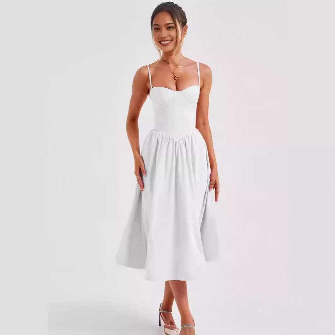 Joanne – French Retro Long Dress Court Style