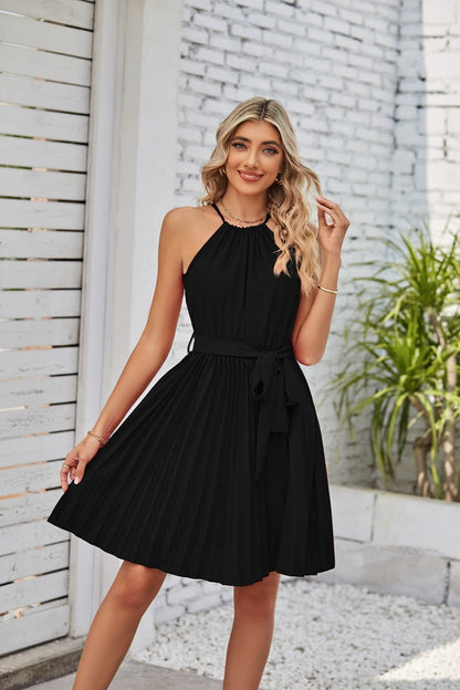 Kathryn – Strapless Pleated Summer Sundress