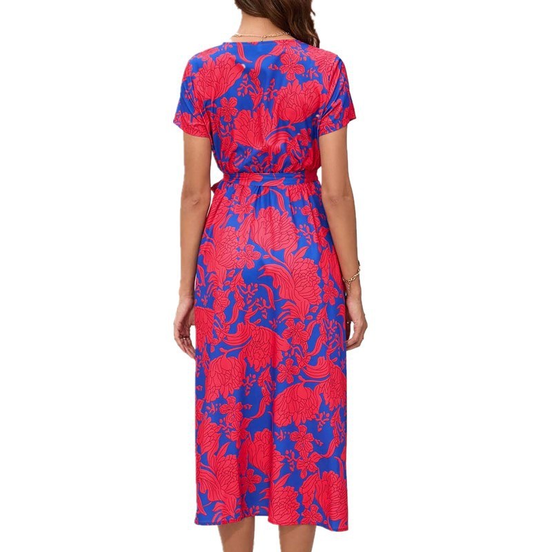 Jenny – Beautiful Short Sleeved Printed Dress