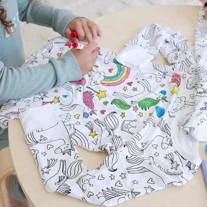 Rachel – Children's DIY Hand-painted Graffiti Pajamas Suit