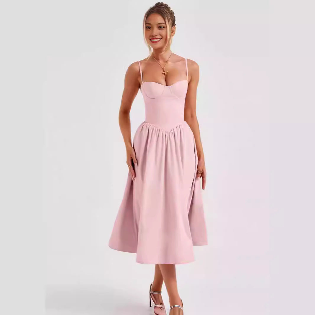 Joanne – French Retro Long Dress Court Style