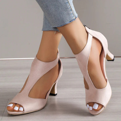 Annalise - Elegant Peep Toe Heels