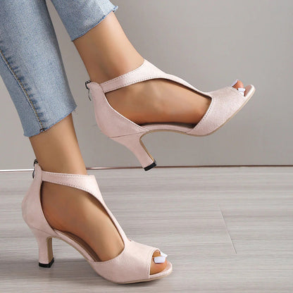 Annalise - Elegant Peep Toe Heels