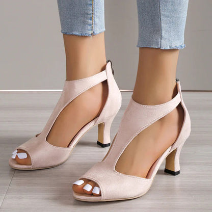 Annalise - Elegant Peep Toe Heels