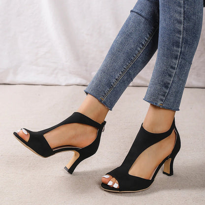 Annalise - Elegant Peep Toe Heels