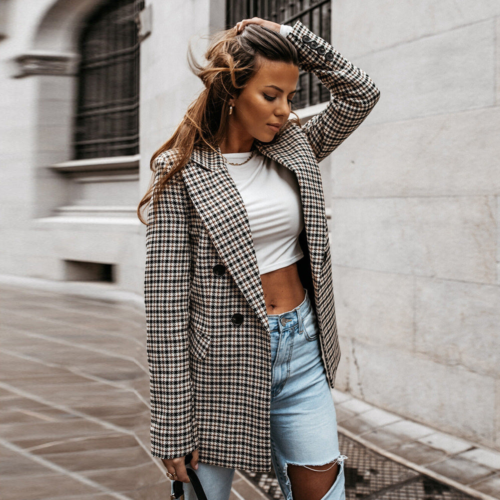 Eithne - Checkered Blazer