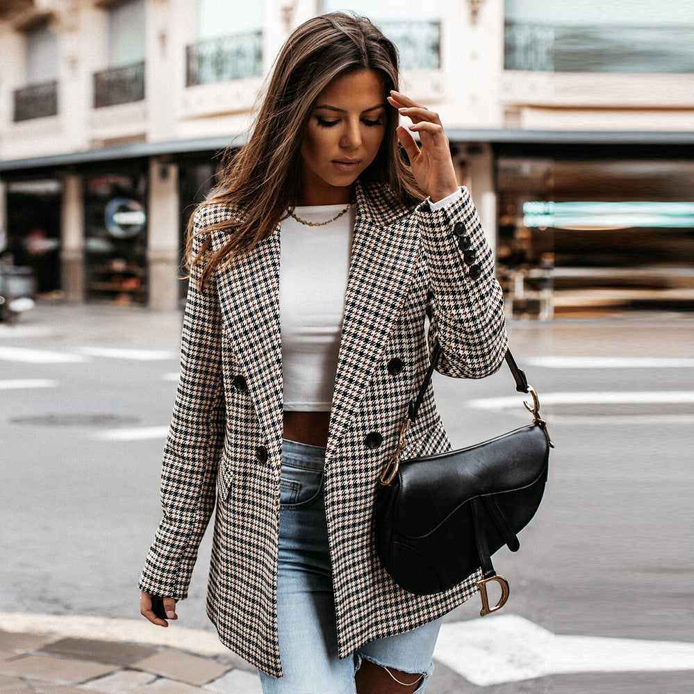 Eithne - Checkered Blazer