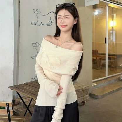 Eefje - Elegant Off-Shoulder Sweater for Women