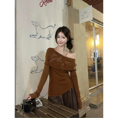 Eefje - Elegant Off-Shoulder Sweater for Women