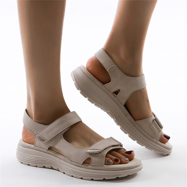 Adelaide - Beige Sports Sandals for Women