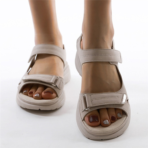 Adelaide - Beige Sports Sandals for Women