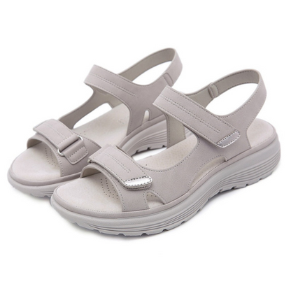 Adelaide - Beige Sports Sandals for Women